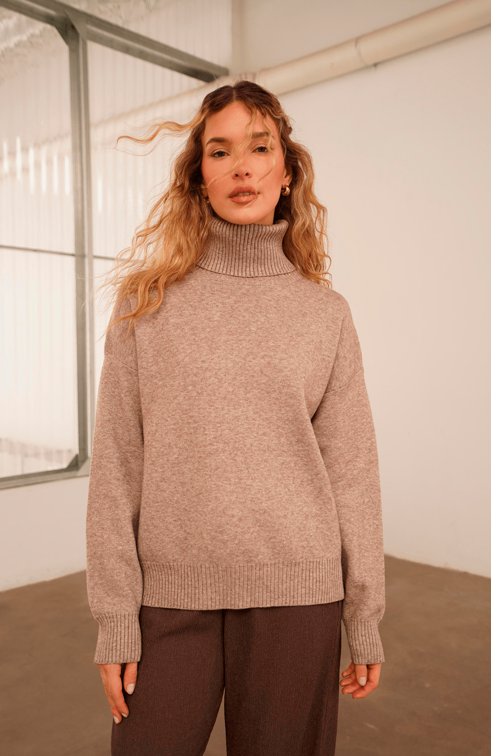 Sweater polera alta