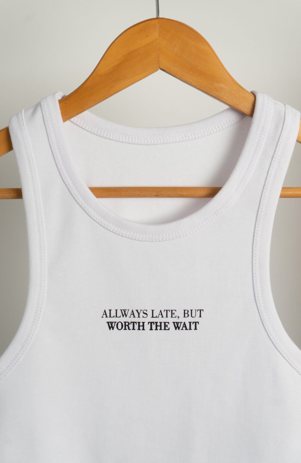 Musculosa Always late ribb