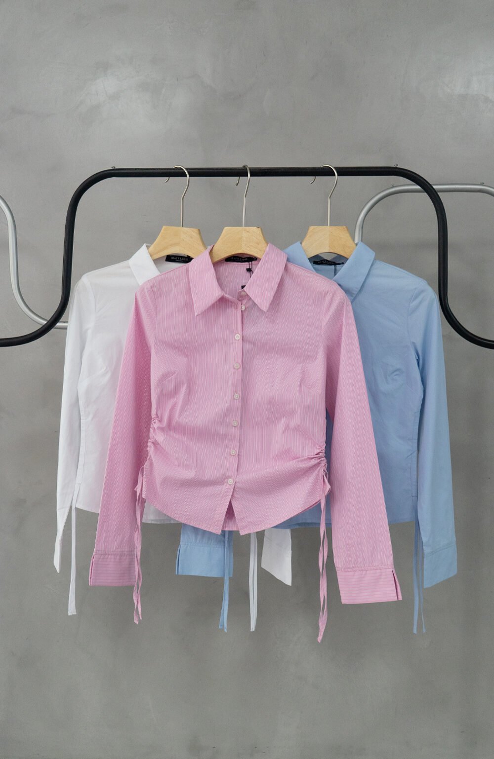 Camisa c/frunce Bella