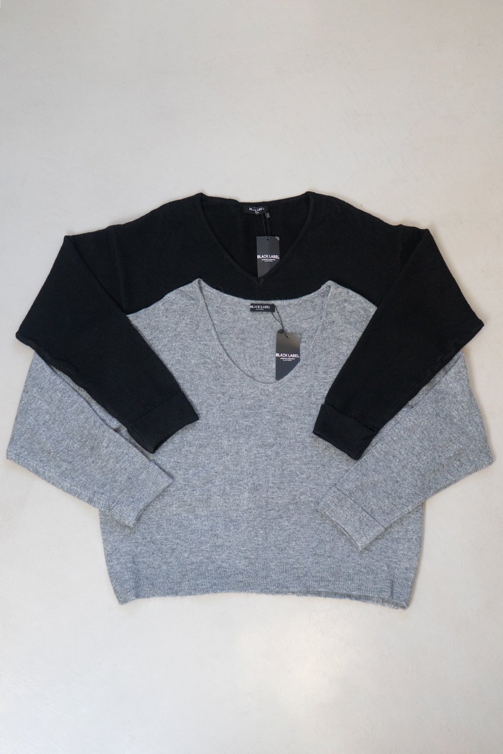 Sweater escote V boxy