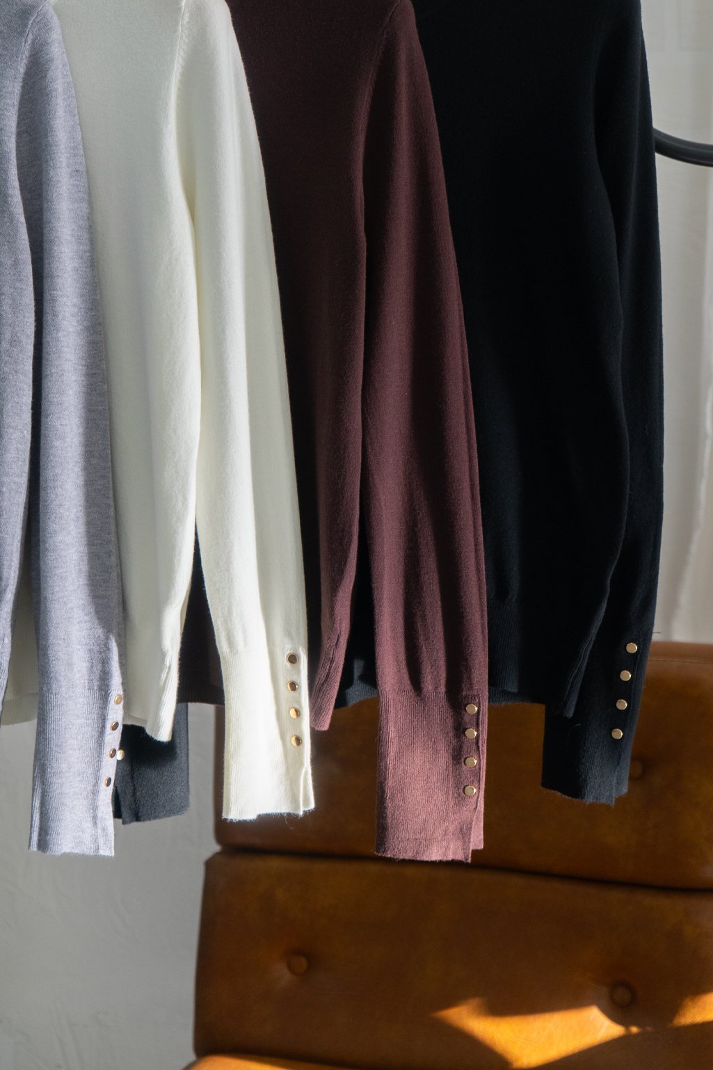 Alternative view of Sweater botón manga