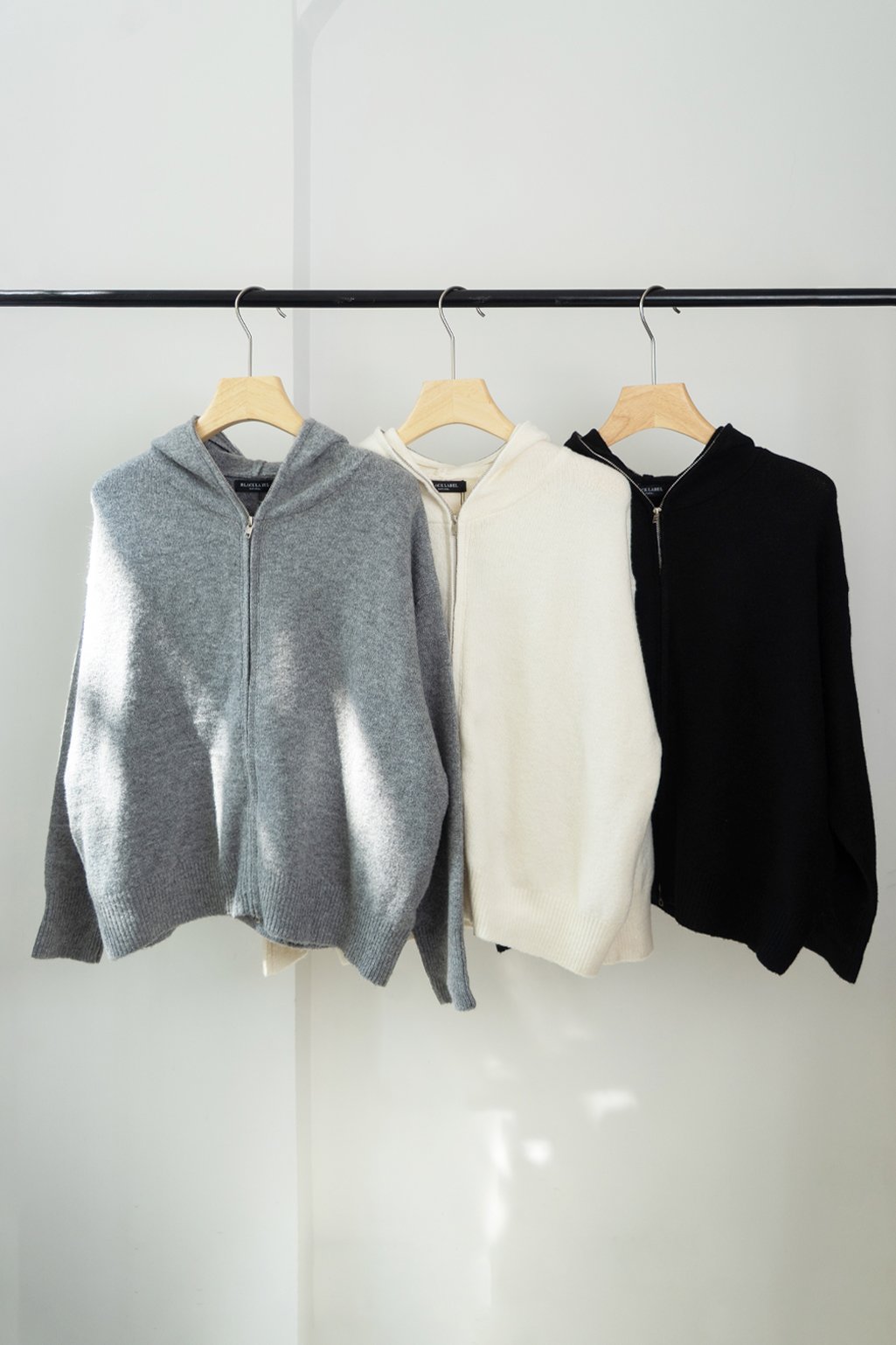 Campera tejida cierre arriba