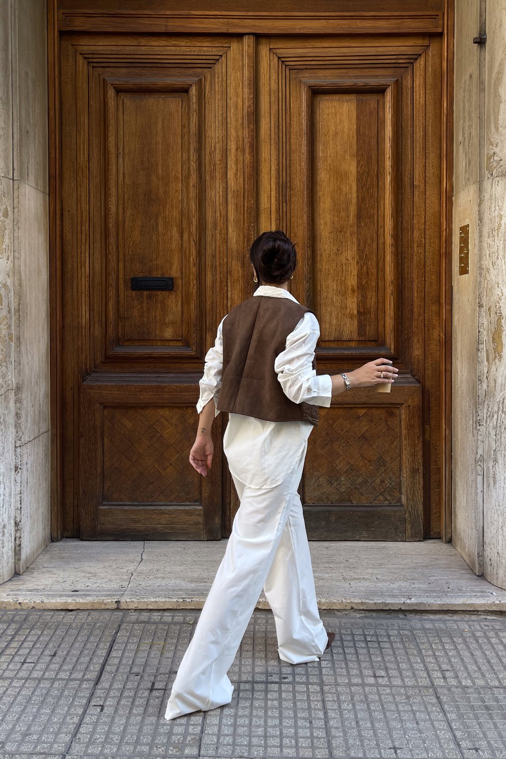 Chaleco gamuza p/atar - Imagen 5