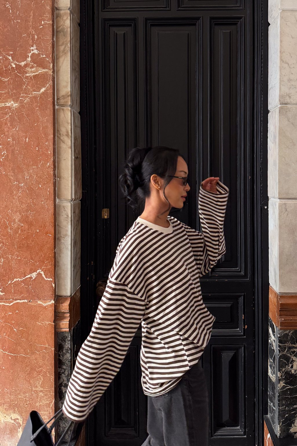 Remera rayas oversize