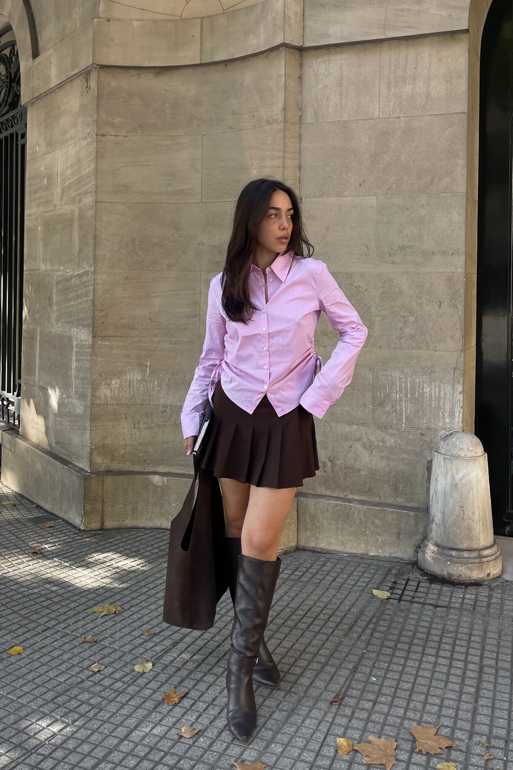 Camisa c/frunce Bella