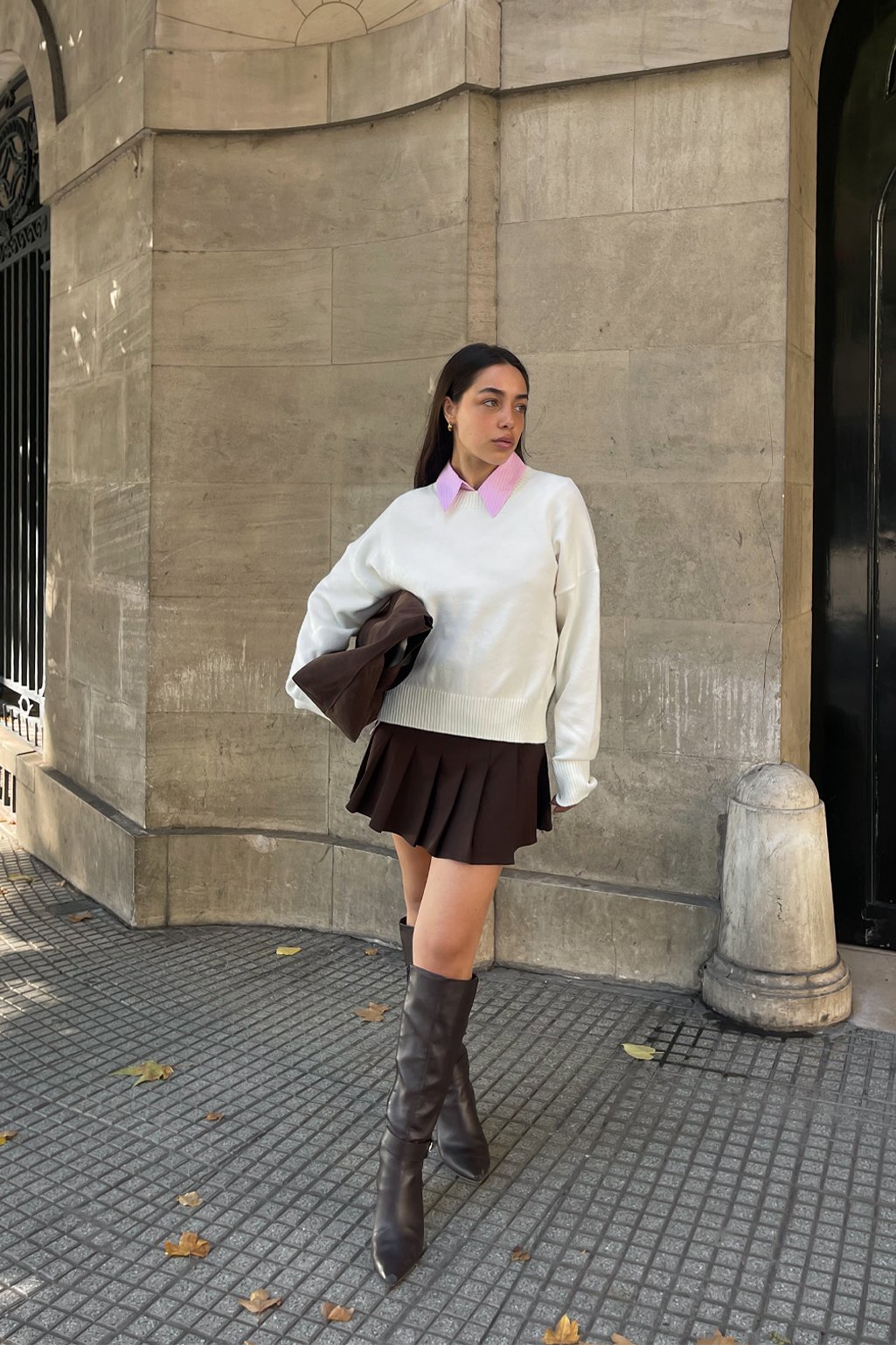 Sweater básico boxy