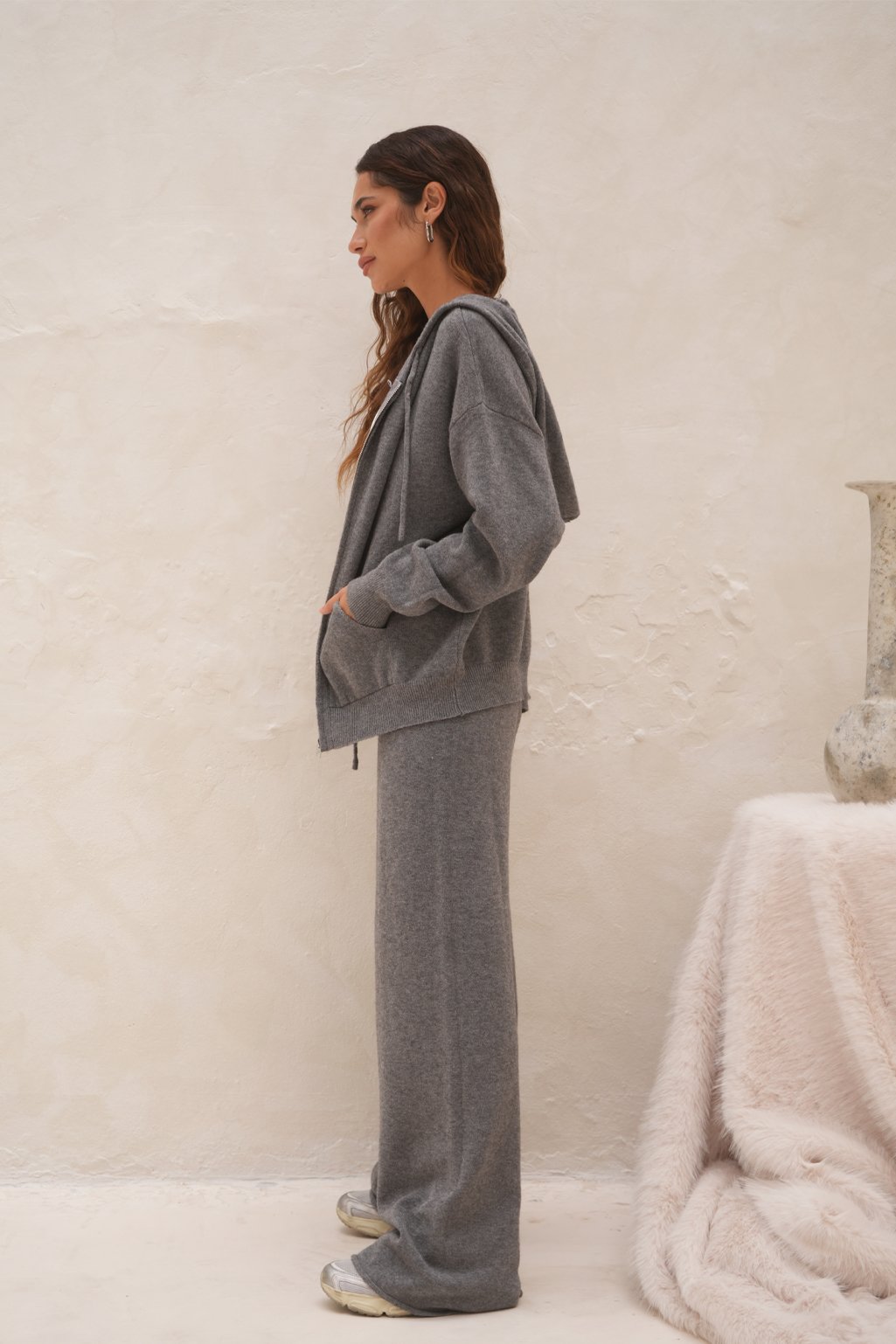 Campera larga tejida Cozy - Imagen 3