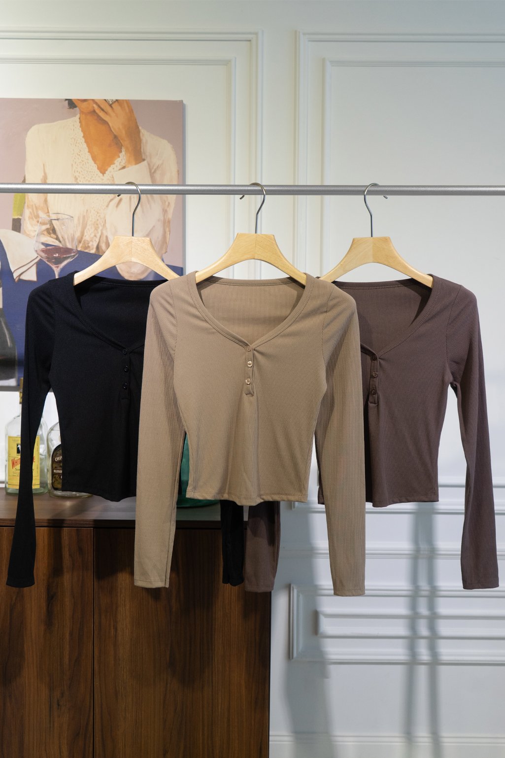 Alternative view of Remera m/larga botones tao