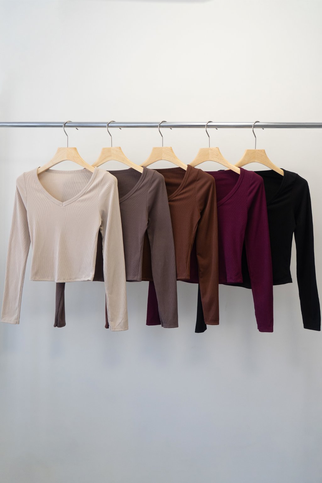 Remera m/larga escote V tao