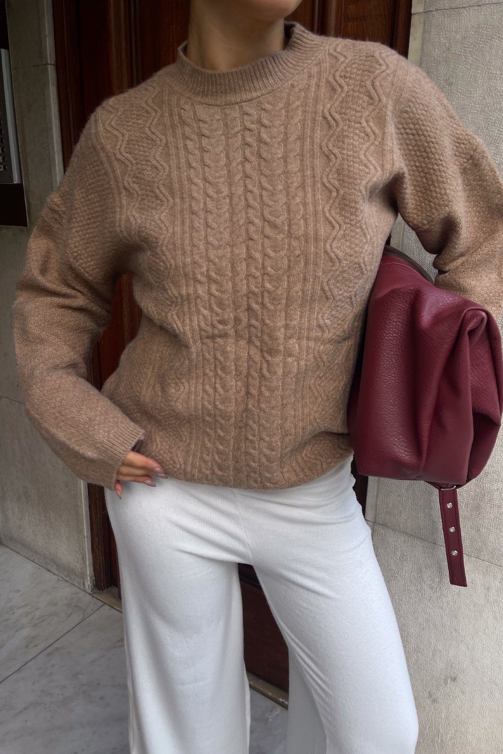 Sweater Trenza Boxy ZigZag