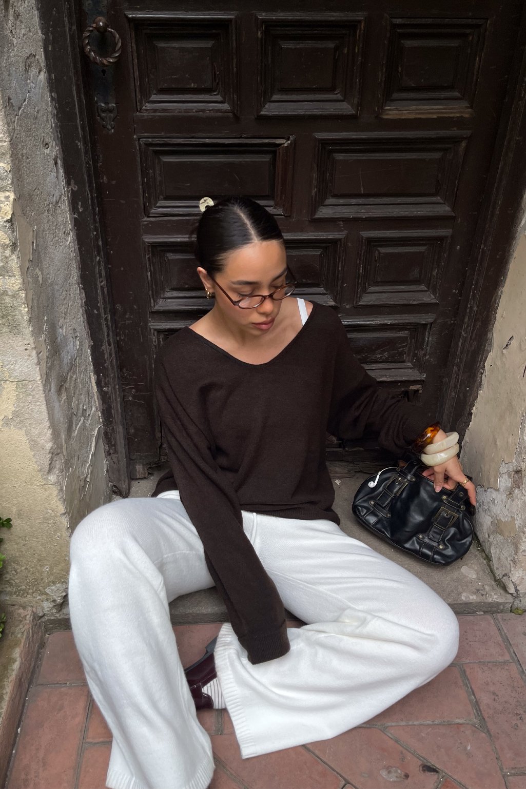 Sweater escote V boxy - Image 6