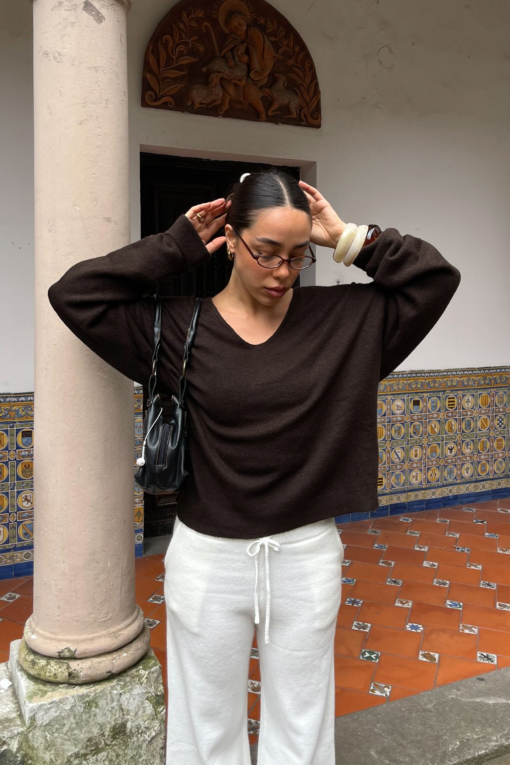 Alternative view of Sweater escote V boxy