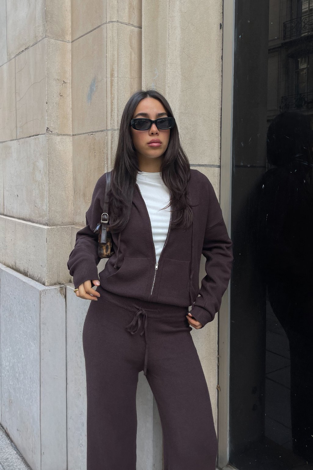 Campera larga tejida Cozy
