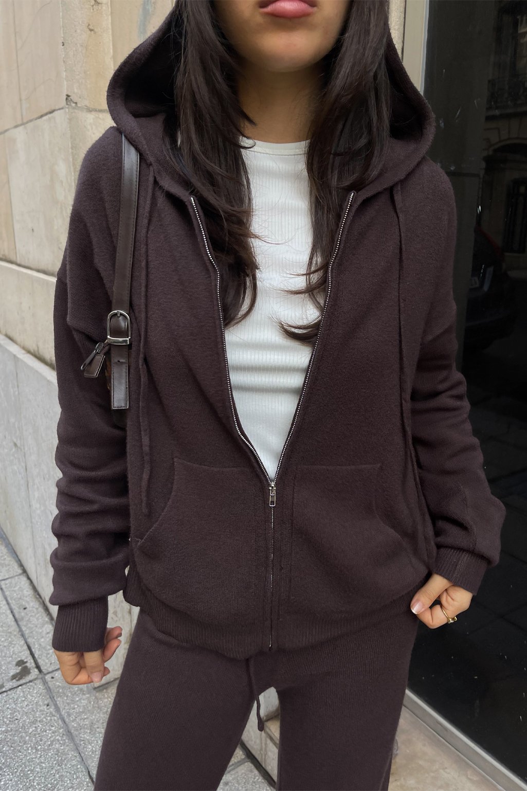 Alternative view of Campera larga tejida Cozy