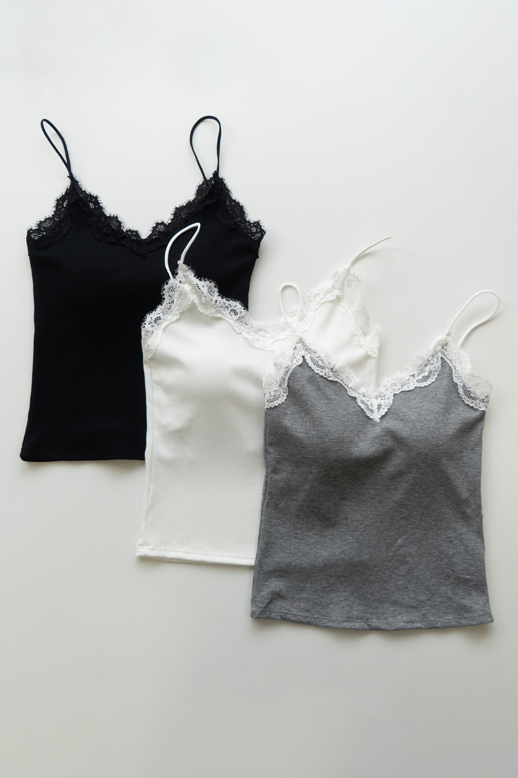 Musculosa push-up encaje