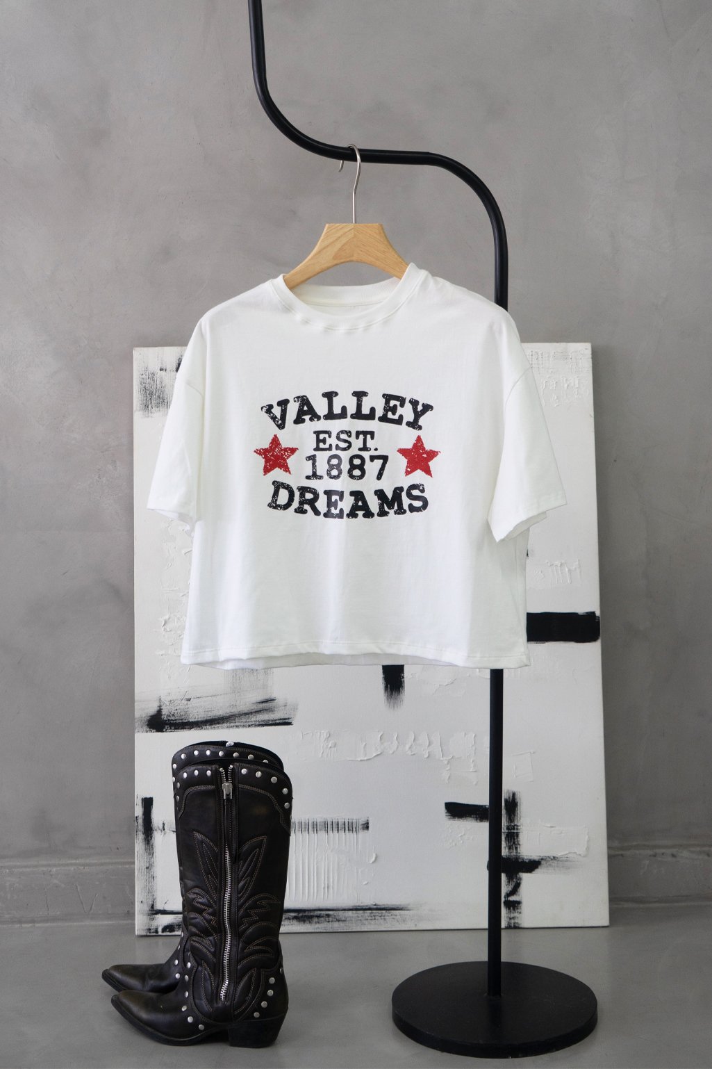 Remera boxy Valley jersey