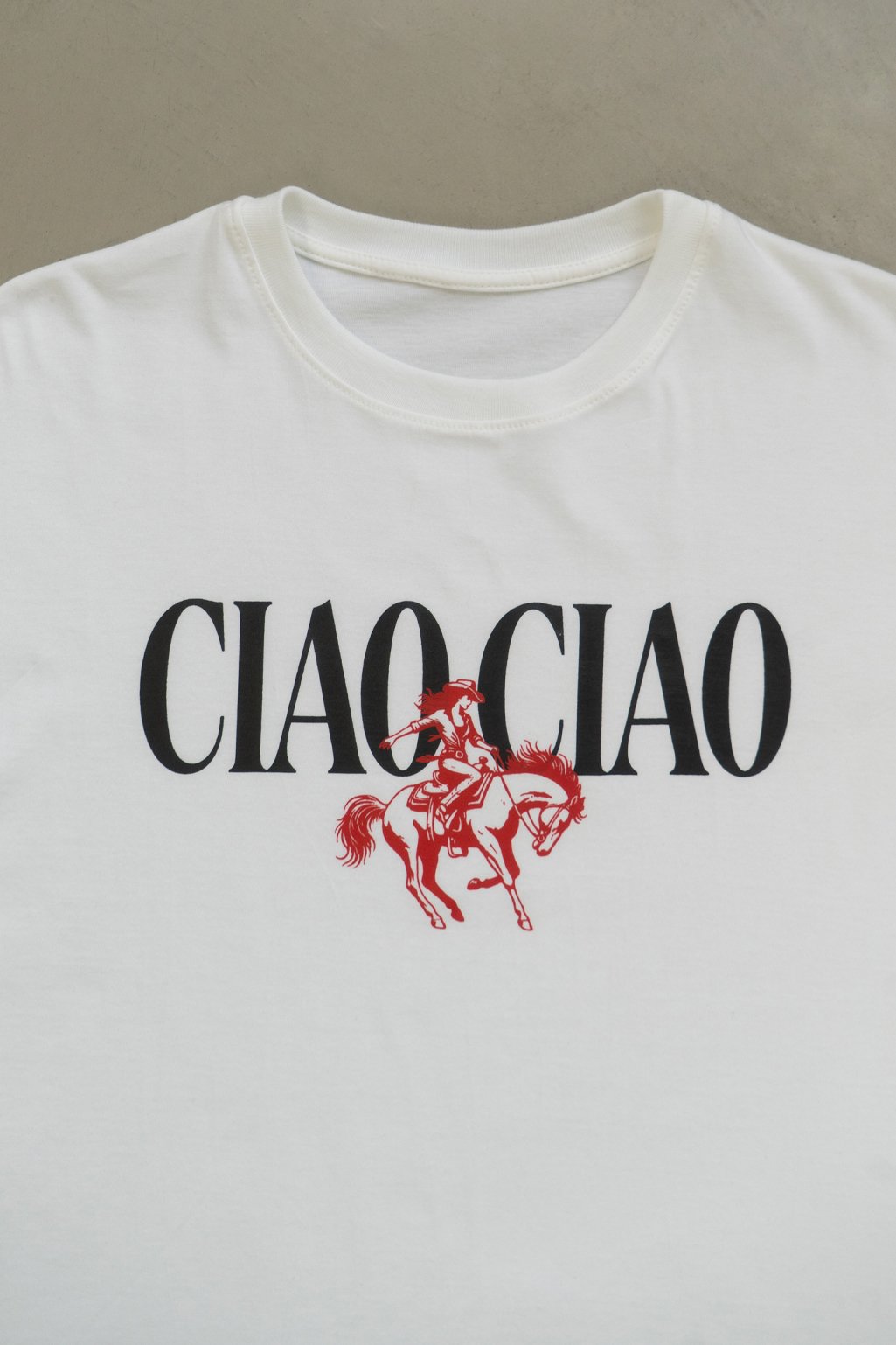 Remera boxy Ciao jersey