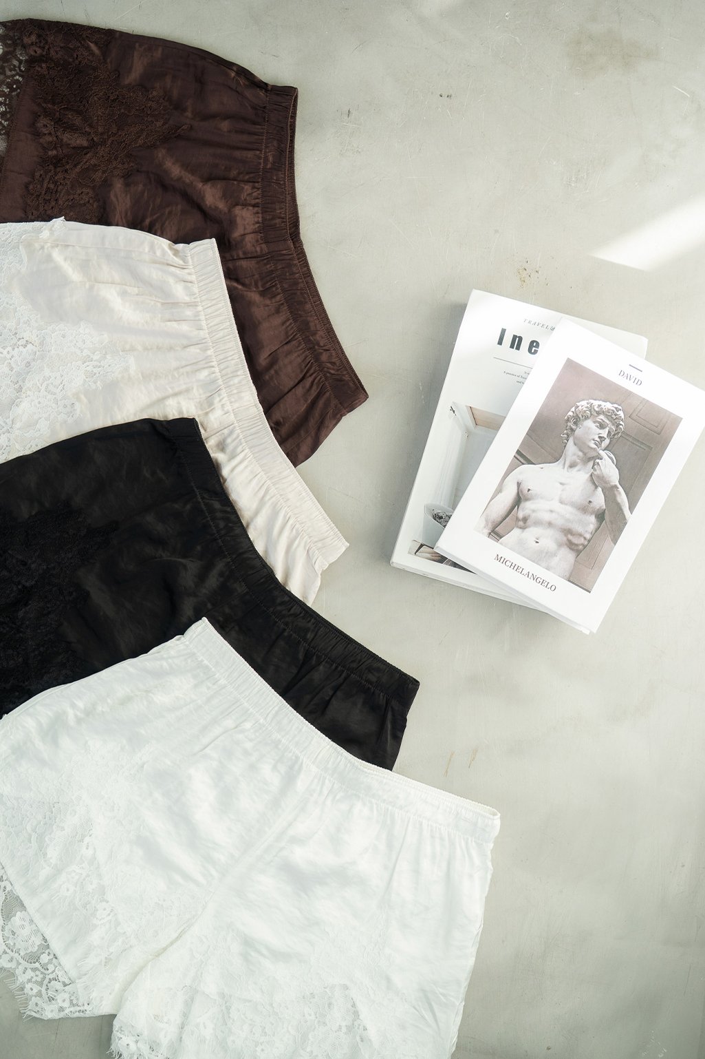 Short seda encaje OLIVIA - Imagen 3