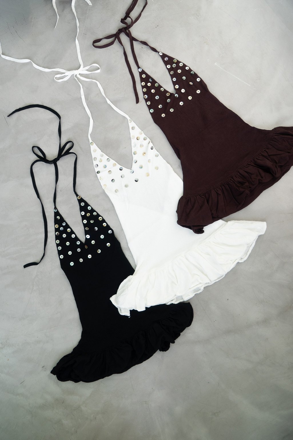 Vestido tejido botones BLOOM - Imagen 3