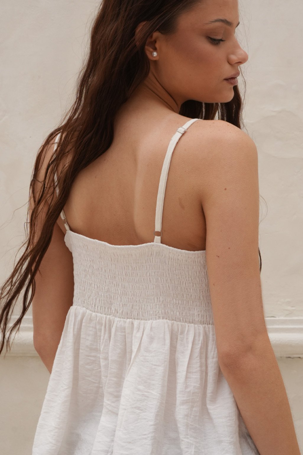 Blusa lino bordado mostacillas CASSIE - Imagen 4