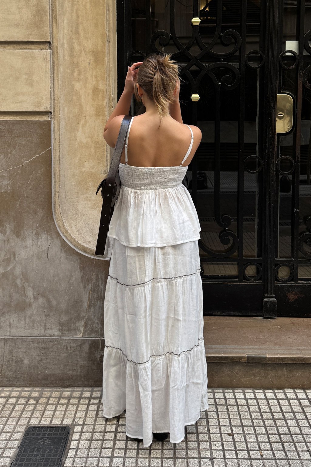 Blusa lino bordado mostacillas CASSIE - Imagen 8
