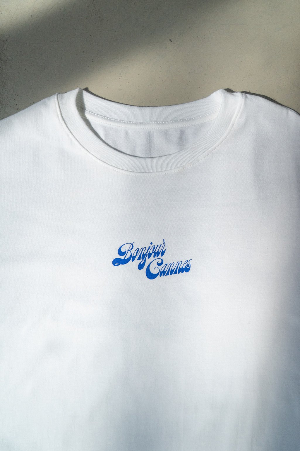 Remera bonjour boxy JERSEY