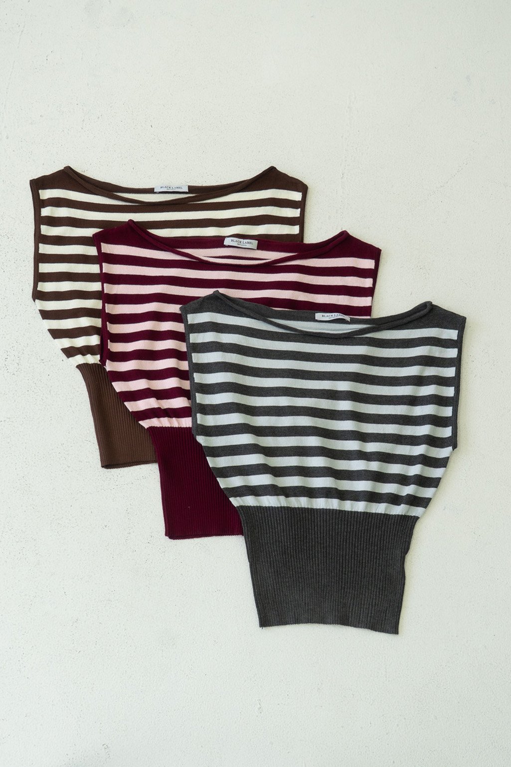 Alternative view of Remera tejida off-shoulder SABRINA