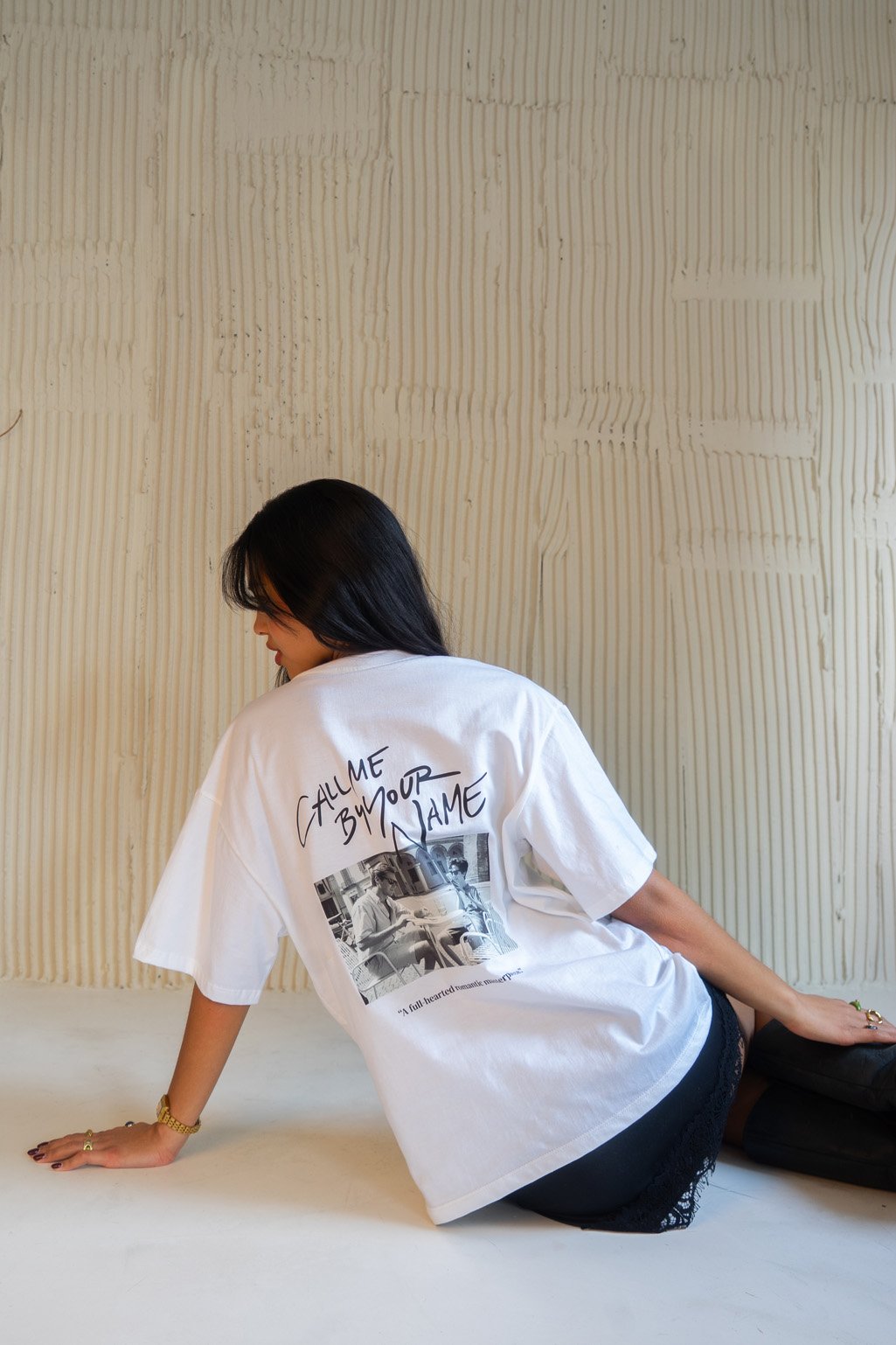 Remera YOUR NAME oversize