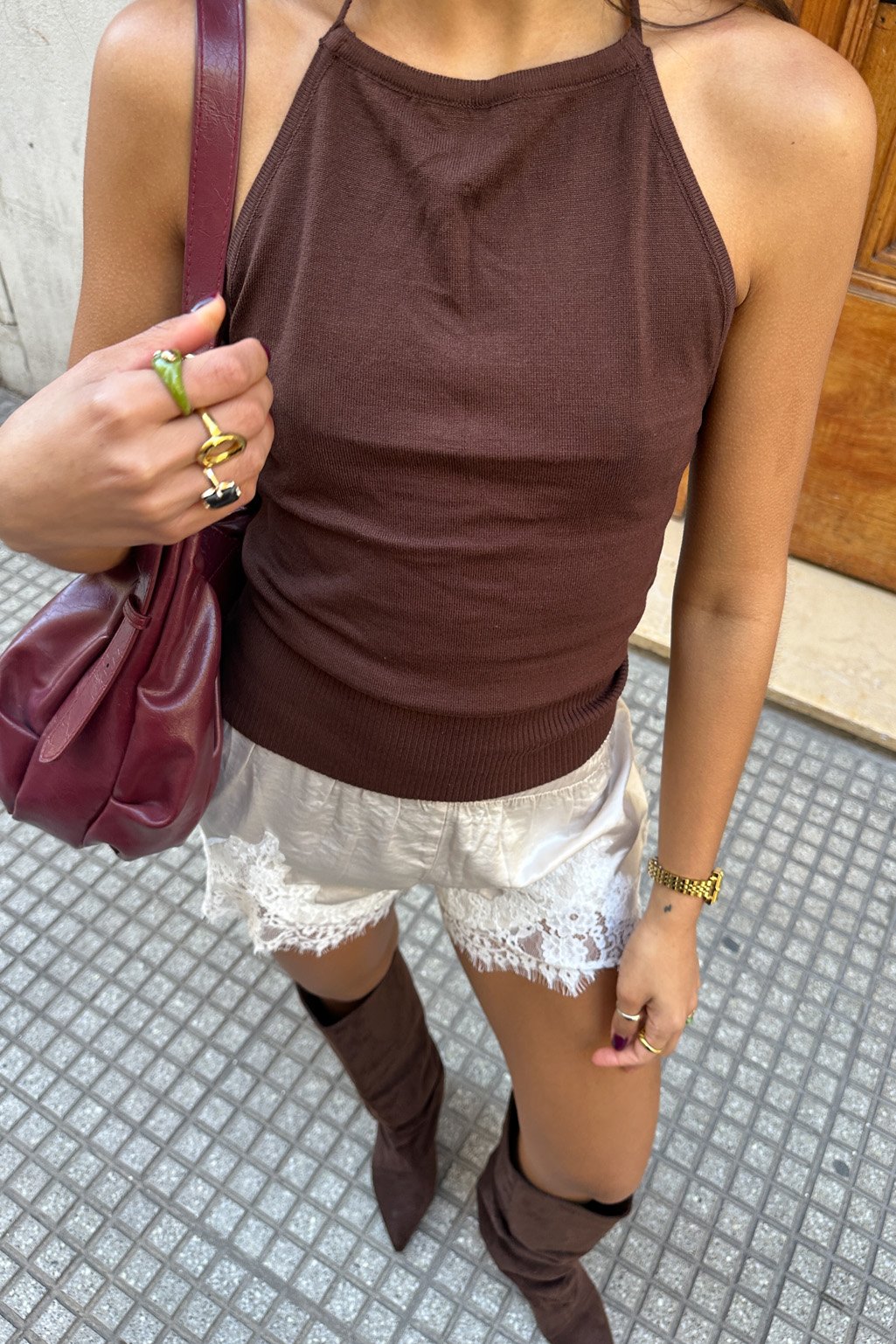 Top tejido halter ISABELLA